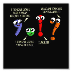 Impression Photo Punctuation Marks English Language Teacher