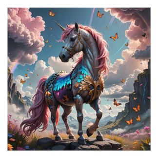 Impression Photo Puzzle coloré Unicorn