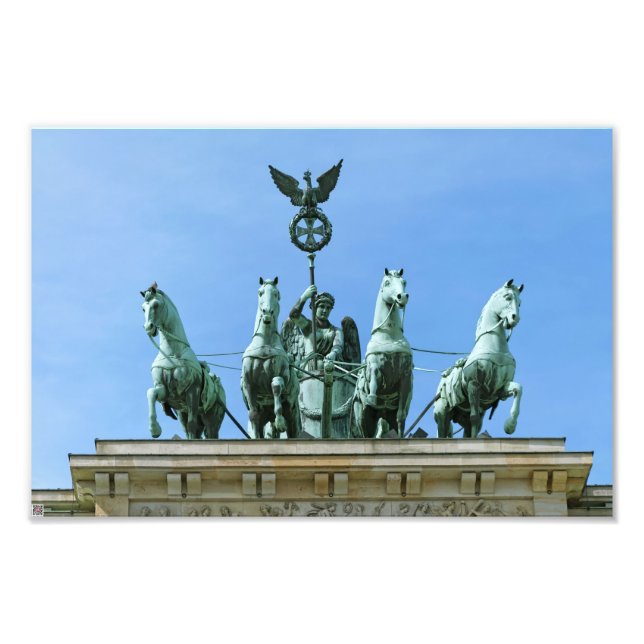 Impression Photo Quadrige de la porte de Brandebourg à Berlin (Devant)