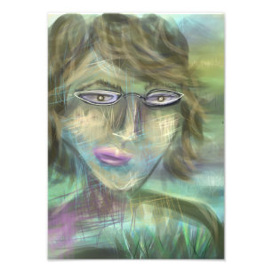 Impression Photo Quand la Terre Parle ~ Portrait Féminin Moderne