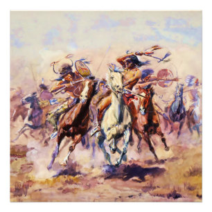 Impression Photo "Quand les Sioux et les Pieds-Noirs se rencontrent