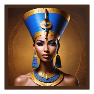 Impression Photo "Queen Nefertiti" Belle reine africaine antique