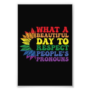 Impression Photo Quelle belle journée pour respecter les autres