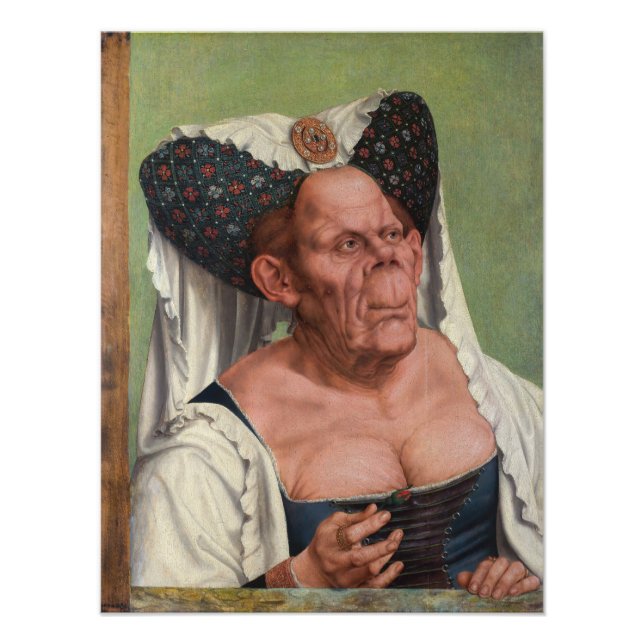 Impression Photo Quentin Matsys - Une Vieille Femme Grotesque (Devant)