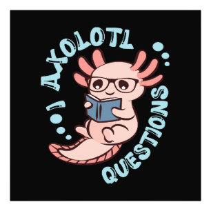 Impression Photo Questions sur l'Axolotl