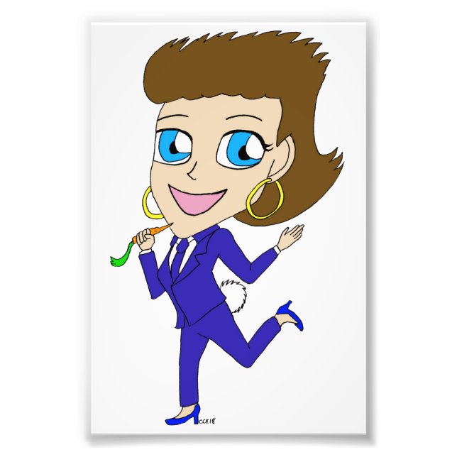 Impression Photo queue de lapin de chibi (Devant)