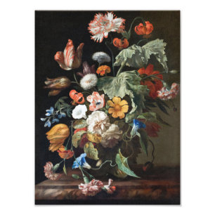 Impression Photo Rachel Ruysch - La Vie Personnelle Avec Fleurs