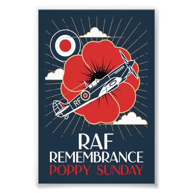 Impression Photo RAF Art Deco Remembrance Day Edition (Devant)