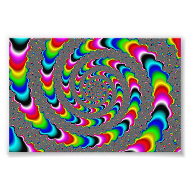 Impression Photo Rainbow Universe - Fractal Art (Devant)