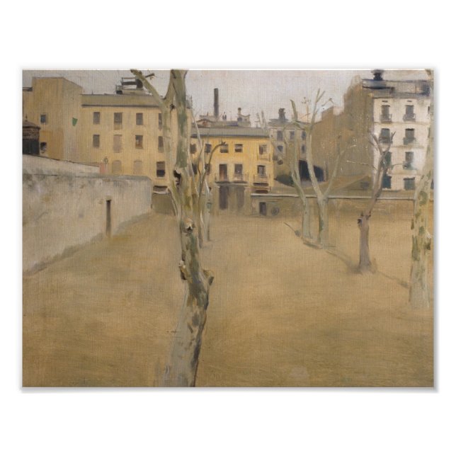 Impression Photo Ramon Casas - Cour de la vieille prison de Barcelo (Devant)