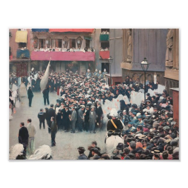 Impression Photo Ramon Casas - Procession Corpus Christi (Devant)
