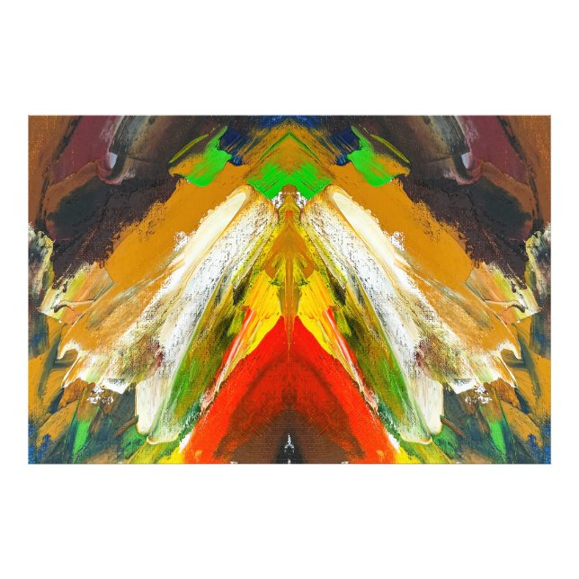 Impression Photo Random Abstract Brushstroke Composition by Lukian (Devant)