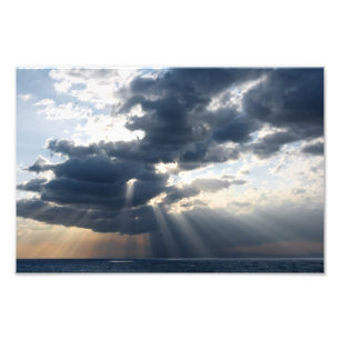 Impression Photo rayons et nuages