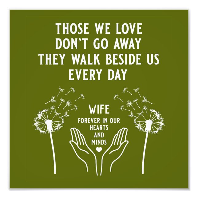 Impression Photo Réception funéraire en mémoire (Devant)