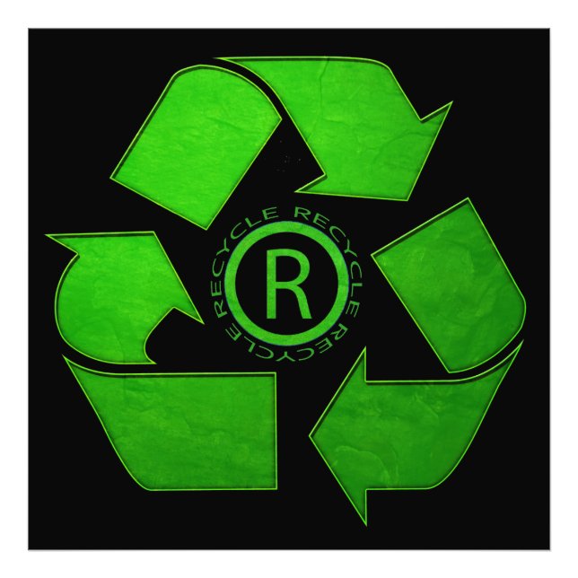 Impression Photo Recycle Logo par Shirley Taylor (Devant)
