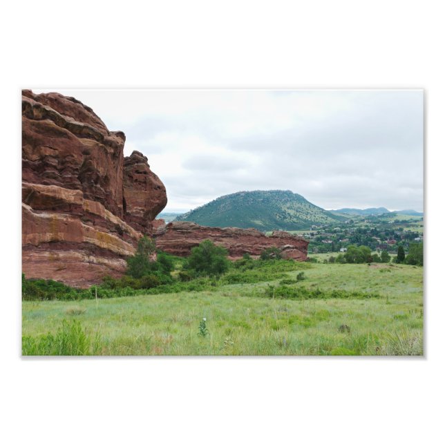 Impression Photo Red Rocks Park et Mountain Range (Devant)
