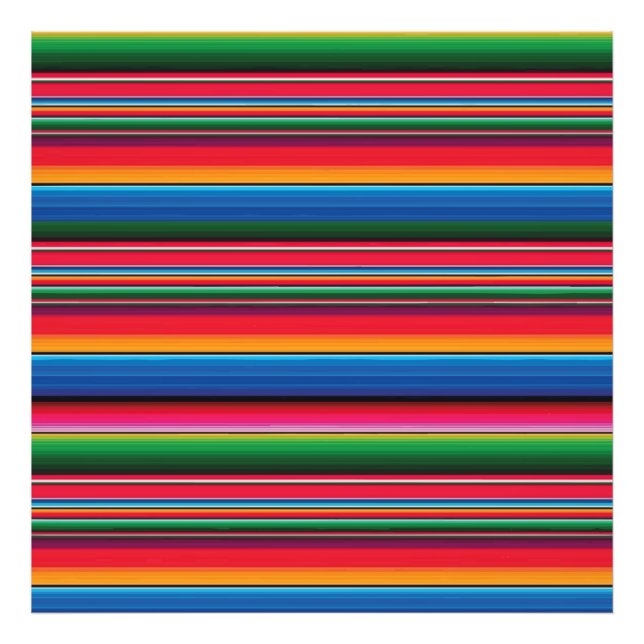 Impression Photo Red Serape Saltillo traditional mexican blanket Le (Devant)