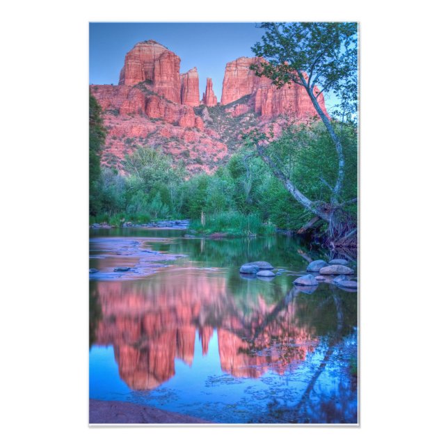 Impression Photo Reflets de Cathedral rock Sedona,Arizona (Devant)