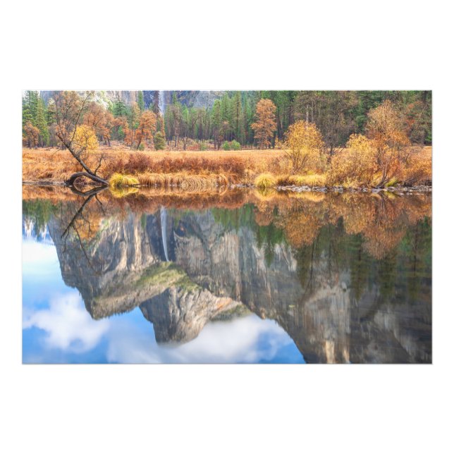 Impression Photo Réflexion de Bridalveil Falls (Devant)