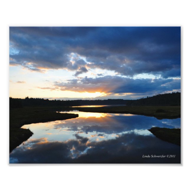 Impression Photo Réflexion du crépuscule 8X10 (Devant)