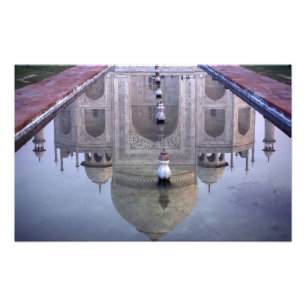 Impression Photo réflexion du Taj Mahal, Agra, Uttar Pradesh,