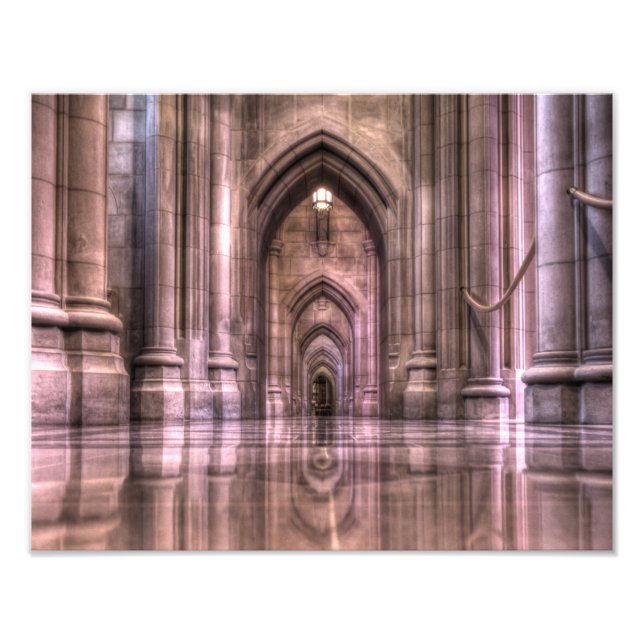 Impression Photo Réflexions de la cathédrale nationale de Washingto (Devant)