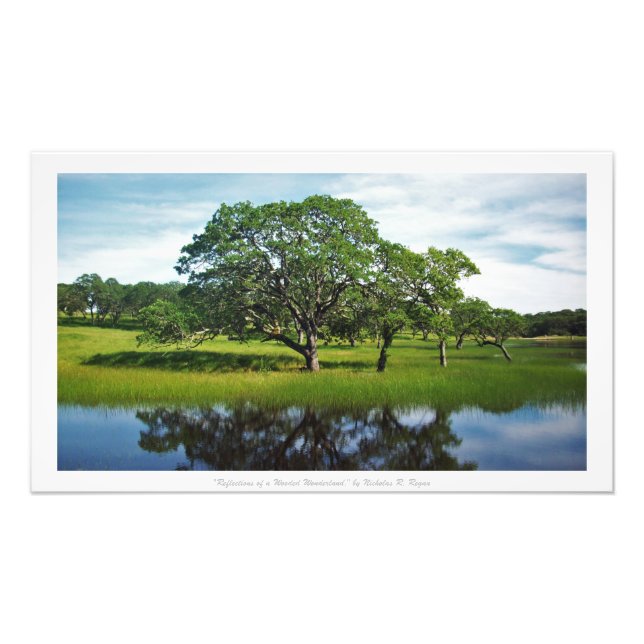 Impression Photo "Réflexions d'un pays de merveilles en bois", Déco (Devant)