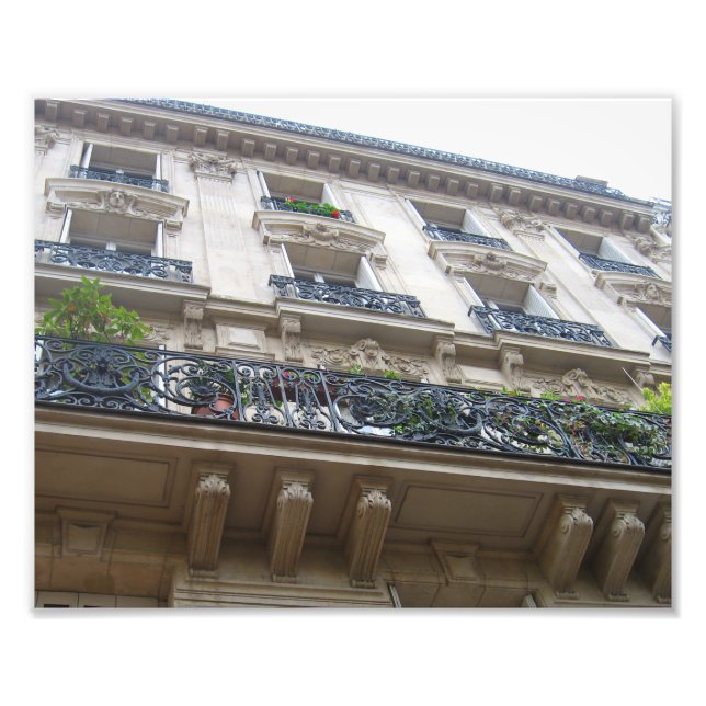 Impression Photo Regard sur les balcons français (Devant)