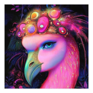 Impression Photo Reine du Flamant rose cosmique