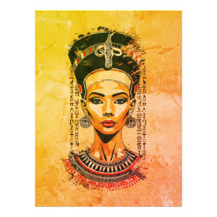 Impression Photo Reine royale d'Égypte – Art néo-pharaonique modern