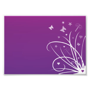 Impression Photo Remous pourpre et rose de papillon