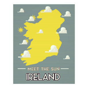 Impression Photo Rencontrez l'affiche de voyage de Sun Ireland