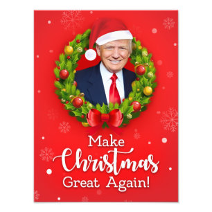 Impression Photo Rendez Noël grand encore pour trump le cadeau