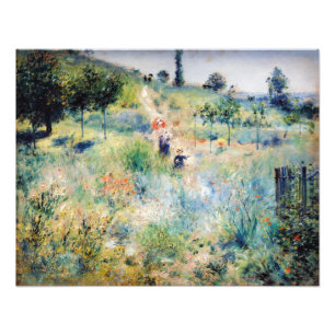 Impression Photo Renoir - Chemin montant dans les hautes herbes