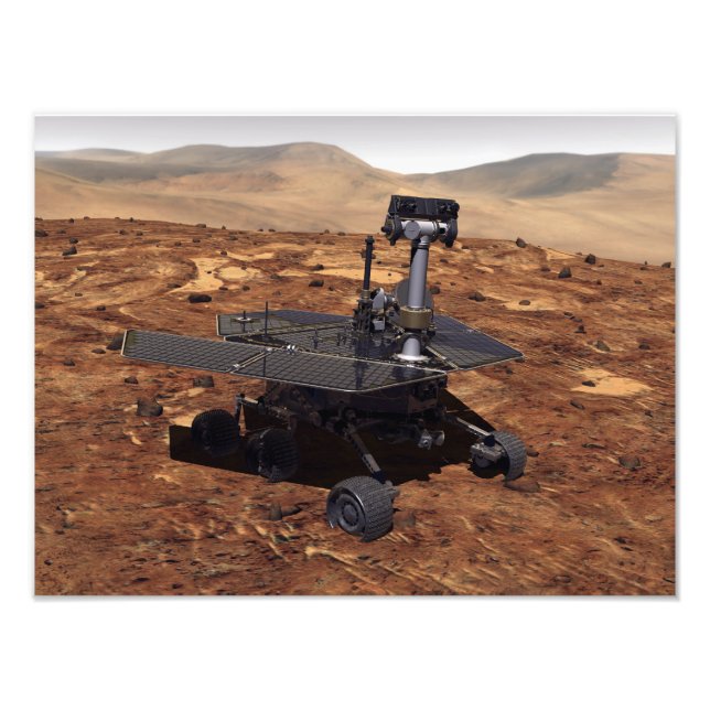 Impression Photo Représentation artistique de Mars Rover (Devant)