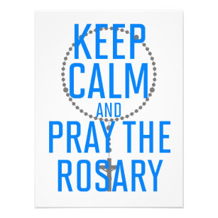 Impression Photo Restez calme et priez le Rosaire