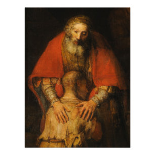 Impression Photo Retour du fils prodigue par Rembrandt van Rijn