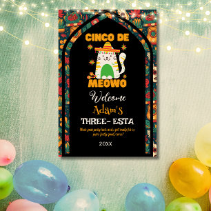 Impression Photo Retro Cinco De Mayo - Cute Cat Trois Étages Bienve