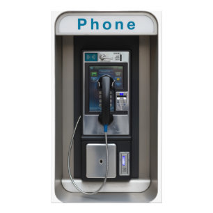 Impression Photo Retro Payphone Design, téléphone Vintage Booth Art