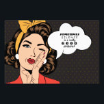 Impression Photo Retro Pop Art Femme Motivation Discours Buble<br><div class="desc">Retro Pop Art Femme Motivation Discours Buble Message Photo</div>