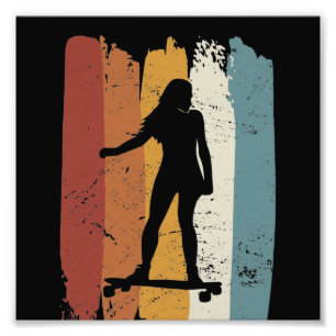 Impression Photo Retro vintage fille longue