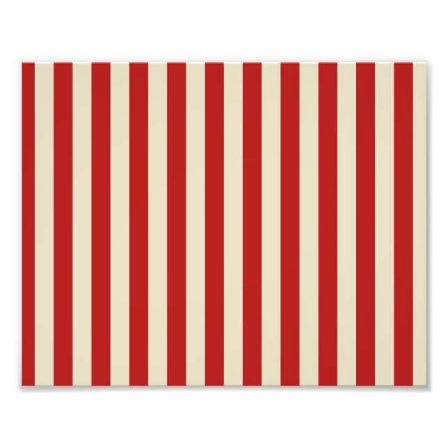 Impression Photo Retro Vintage Vertical PopCorn Classic Stripes (Devant)