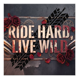 Impression Photo ride hard, live wild