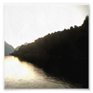 Impression Photo Rivages D'Ombres Paysage Art