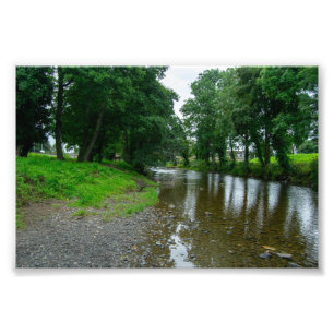 Impression Photo Rives paisibles de la rivière Elwy à St Asaph