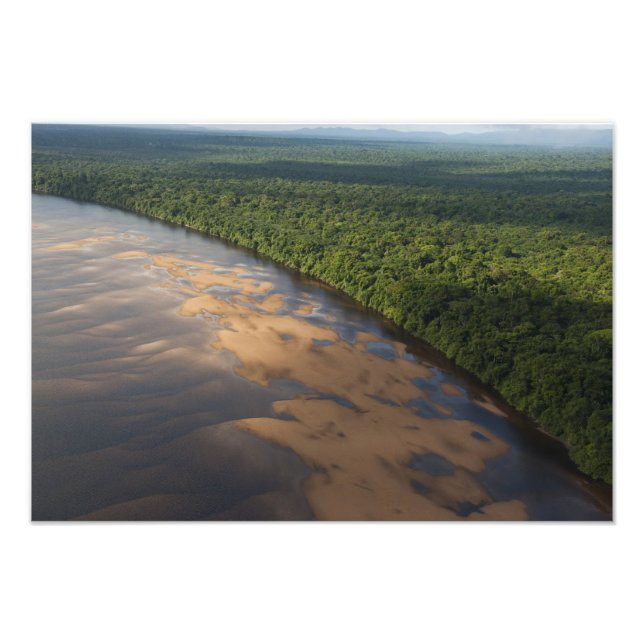 Impression Photo Rivière Essequibo, plus long fleuve de Guyana, et  (Devant)