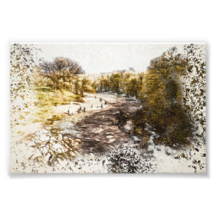 Impression Photo Rivière Lune depuis le pont du diable, Kirkby Lons