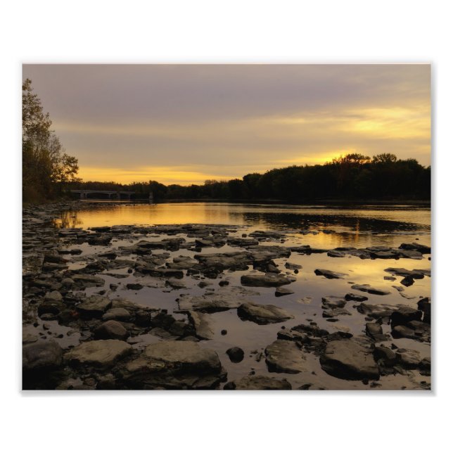 Impression Photo Rivière Sunrise (Devant)