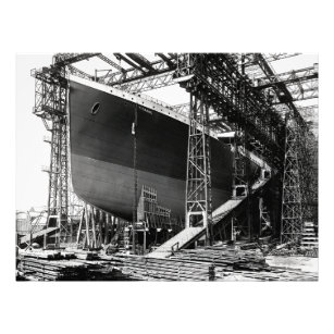 Impression Photo RMS TITANIC Construit à Drydock - Belfast 1911