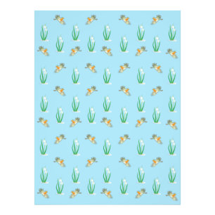 Impression Photo Robins rouges et snowdrops